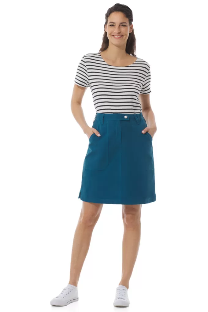 Mousqueton A-line skirt with pockets^Women Dress, Skirt