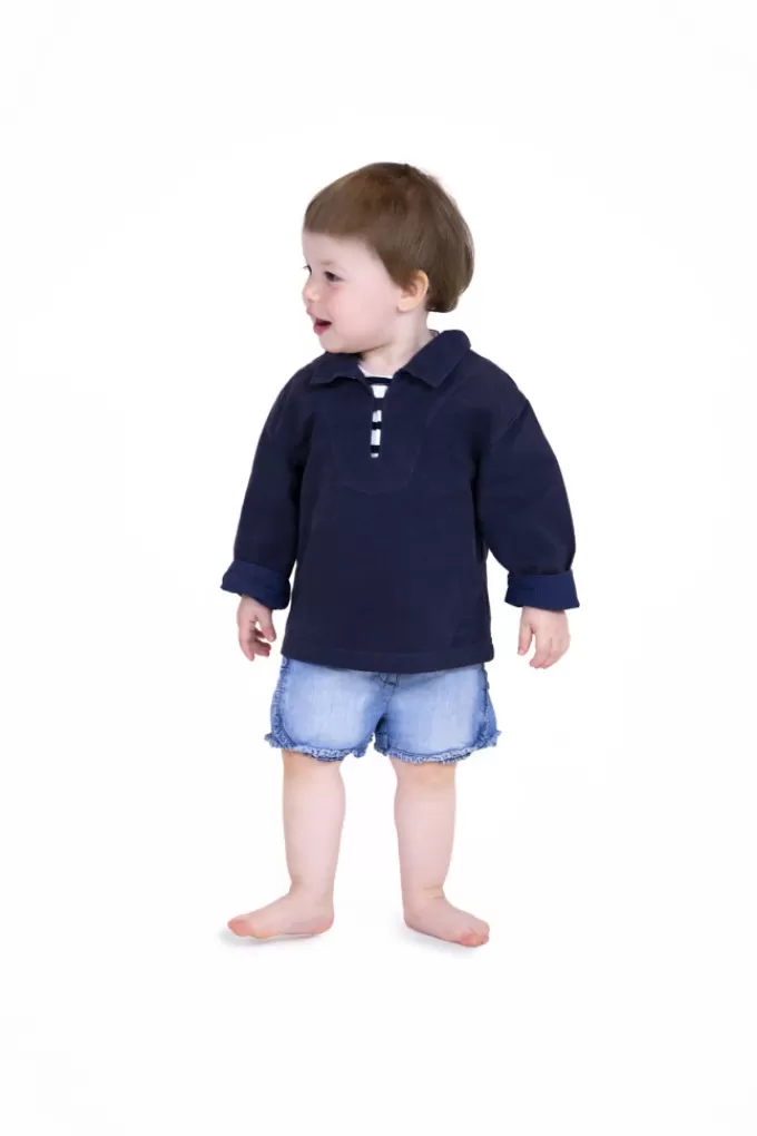 Mousqueton Baby fisherman's smock with back zipper^Kids Smock