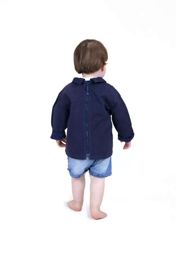 Mousqueton Baby fisherman's smock with back zipper^Kids Smock