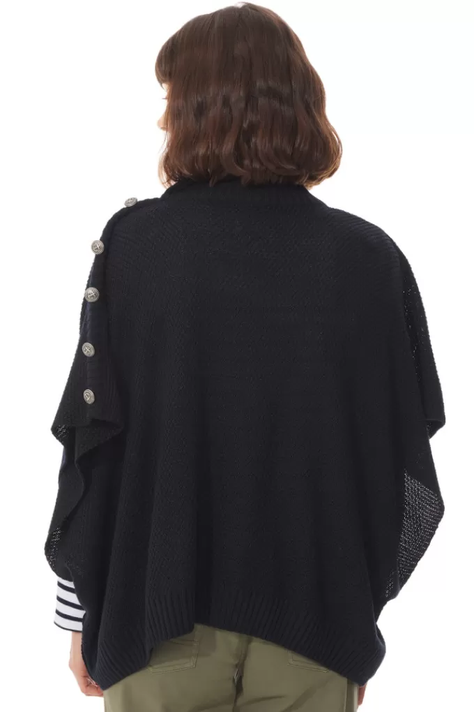 Mousqueton Button-up poncho^Women Poncho