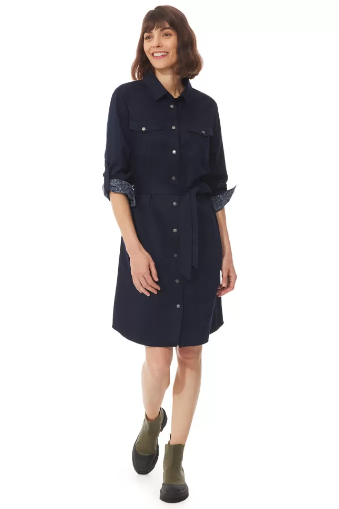 Mousqueton Button-up shirt dress^Women Dress, Skirt