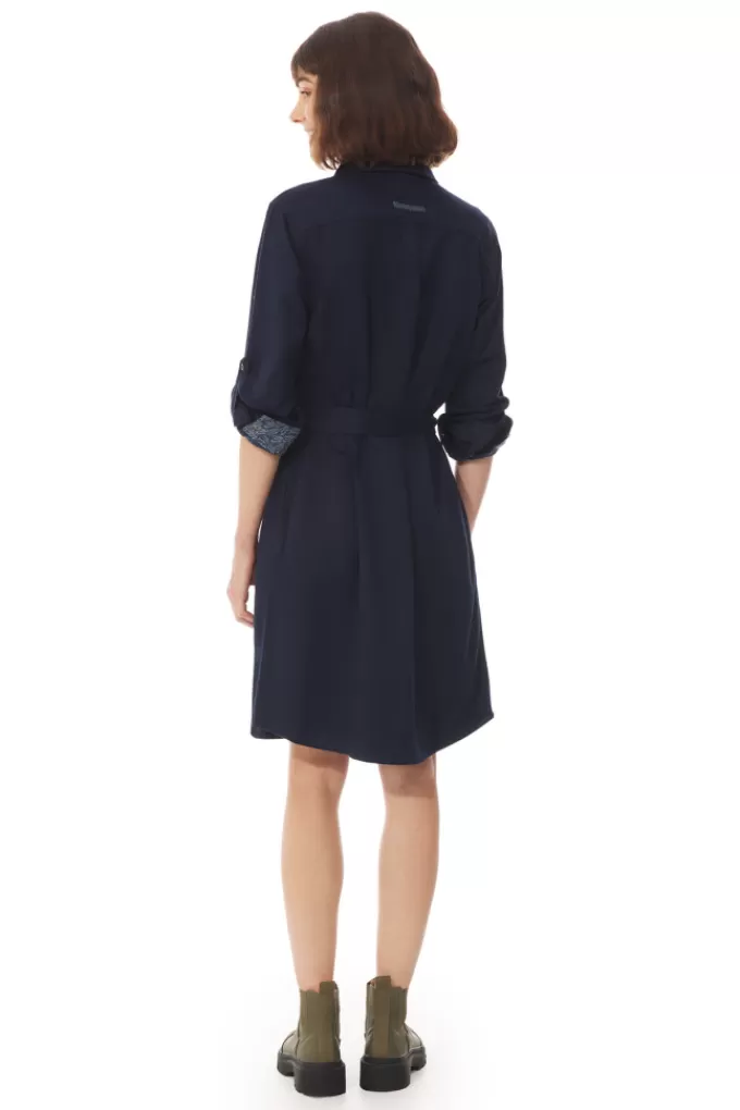 Mousqueton Button-up shirt dress^Women Dress, Skirt