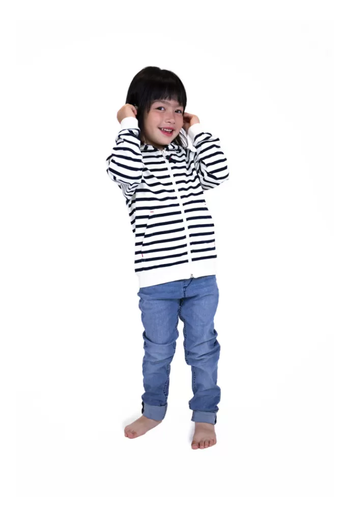 Mousqueton Hooded zipped cardigan^Kids Cardigan, Sweater