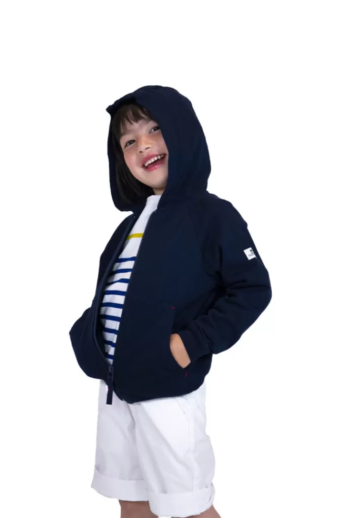 Mousqueton Hooded zipped cardigan^Kids Cardigan, Sweater