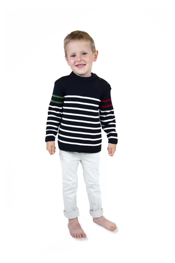 Mousqueton Kids striped sailor sweater^Kids Cardigan, Sweater