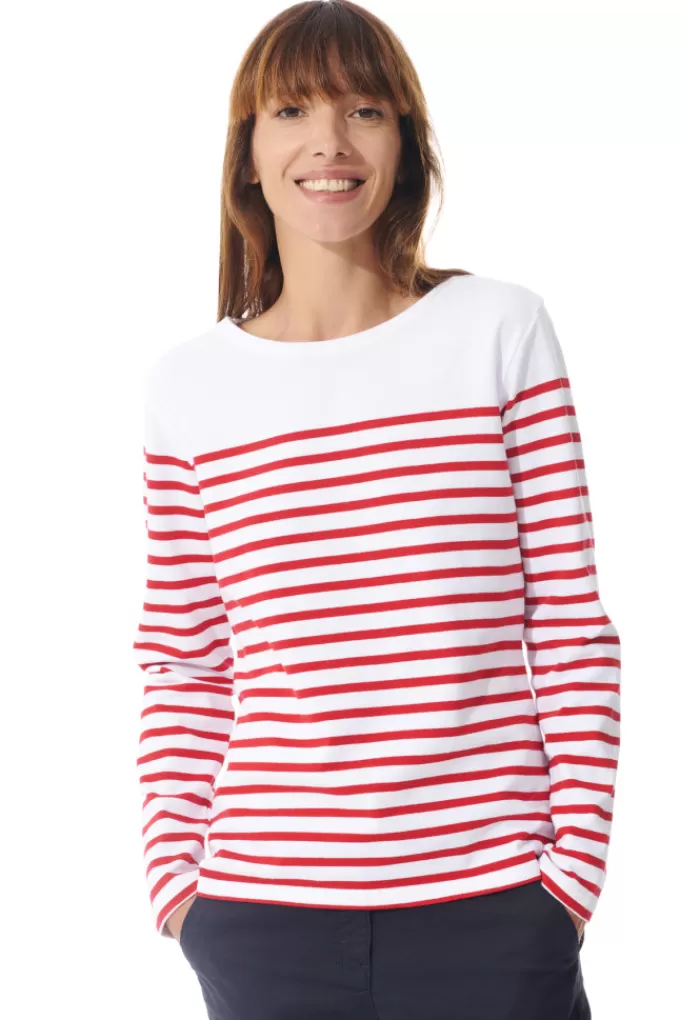 Mousqueton Long-sleeved breton stripe shirt^Women Breton Shirt