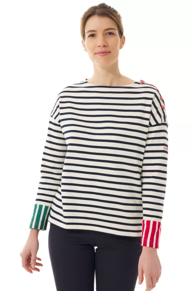 Mousqueton Oversized breton stripe shirt^Women Breton Shirt