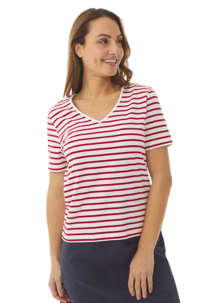 Mousqueton Sailor stripe t-shirt^Women Polo Shirt, T-shirt