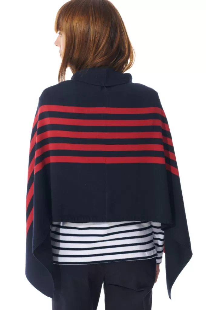 Mousqueton Striped poncho^Women Poncho