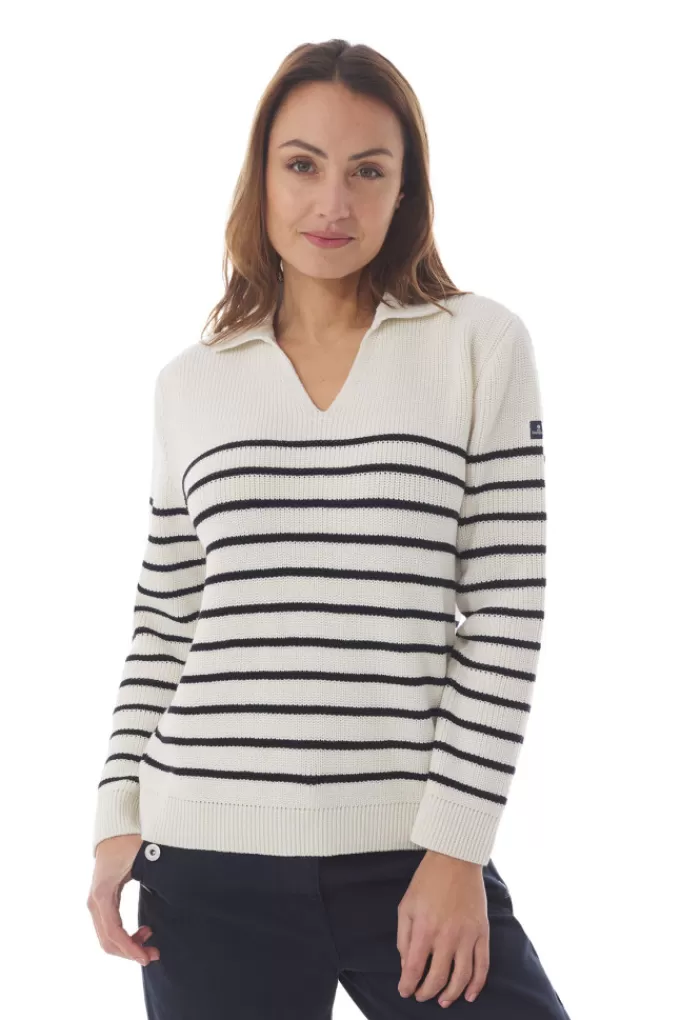 Mousqueton Striped sailor sweater^Women Cardigan, Sweater