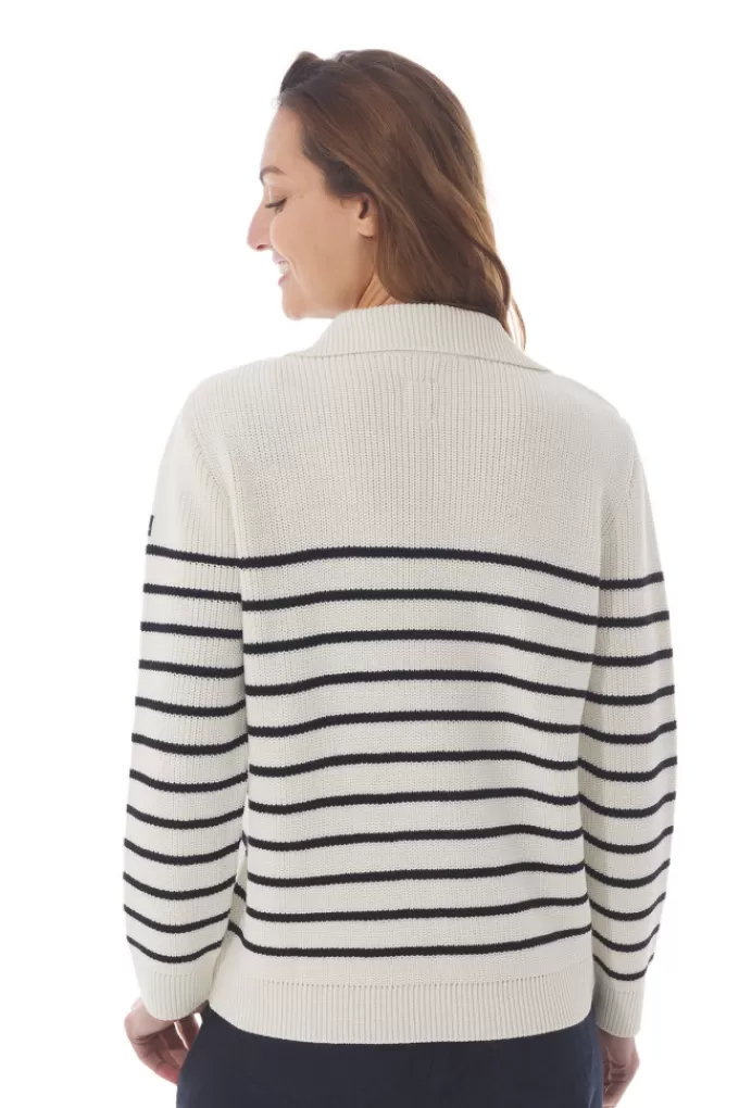 Mousqueton Striped sailor sweater^Women Cardigan, Sweater