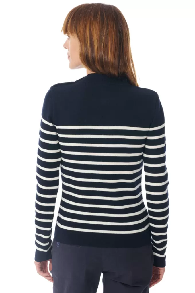 Mousqueton Striped sailor sweater^Women Cardigan, Sweater