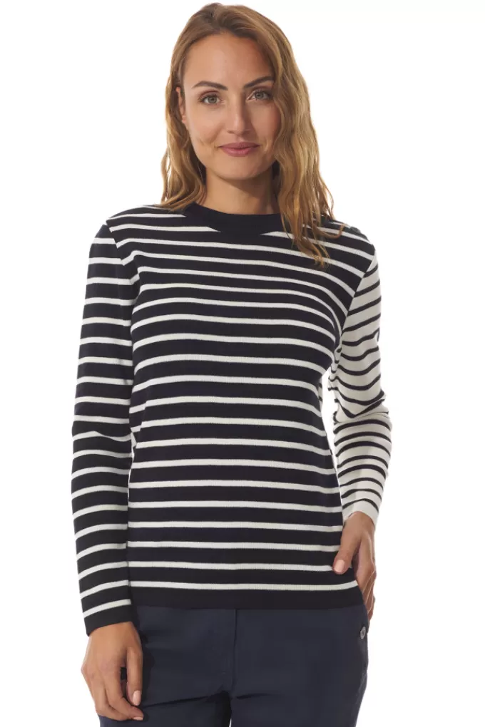 Mousqueton Sweater with inverted stripes^Women Cardigan, Sweater