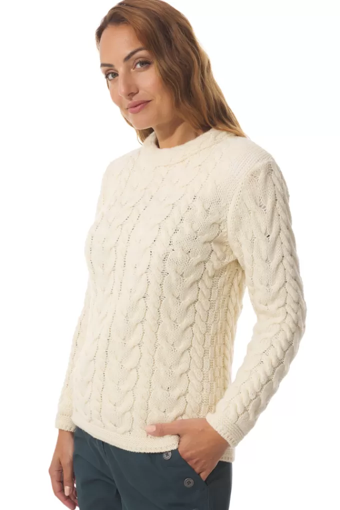 Mousqueton Wool cable knit sweater^Women Cardigan, Sweater