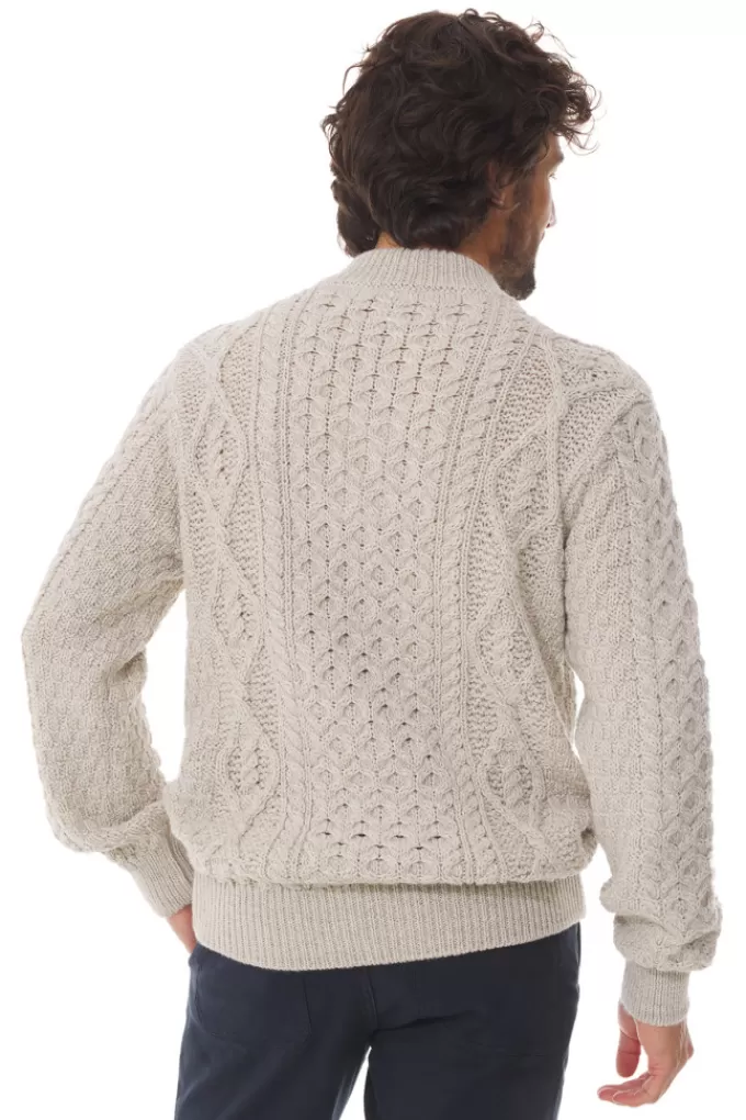 Mousqueton Zip-neck cable knit sweater^ Cardigan, Sweater