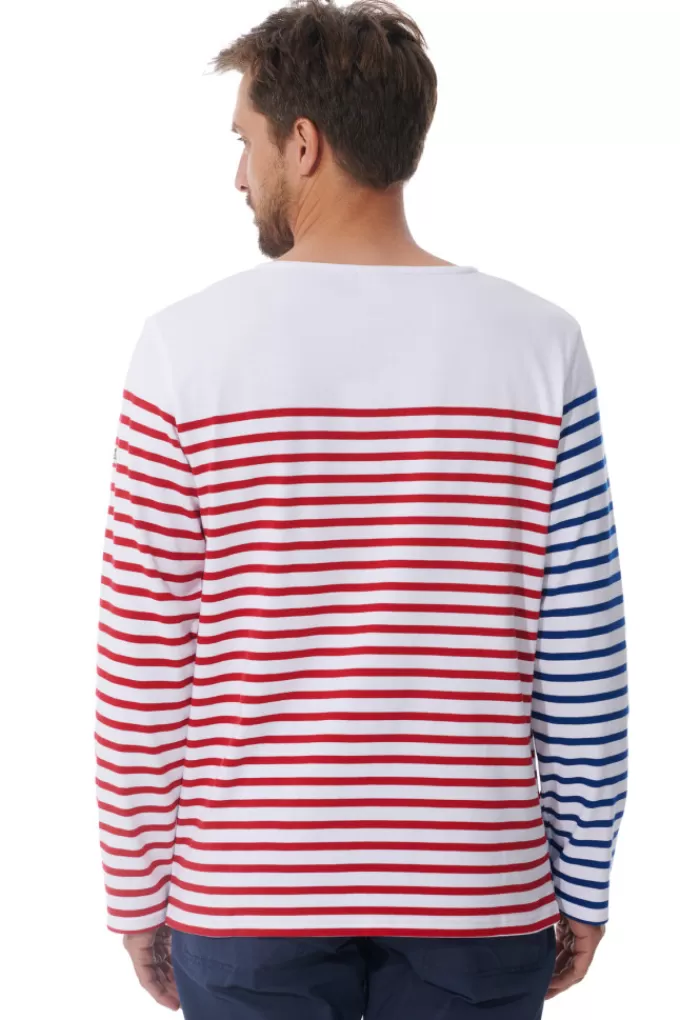 Mousqueton Zipped shoulder breton stripe shirt^ Breton Shirt